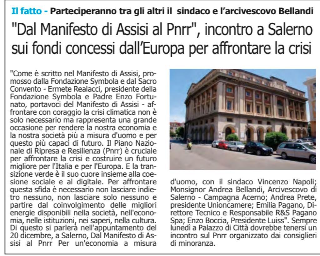 Vito Antonio Pagano: PNRR